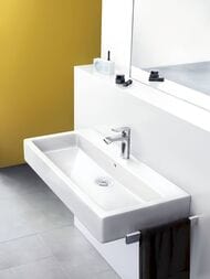 Смеситель для умывальника Hansgrohe Metris 31080000 однозахв., низкий излив 100мм, дон.клапан, хром — изображение 4