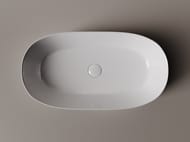 Раковина накладная Ceramicanova Element 675х350х140 овальная, без перелива, цвет: белый CN5022