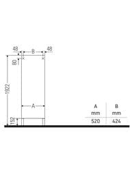 ����� Duravit Brioso (520�240�1770) 4 �����, ����� �����, ����� ������ BR1321L1022