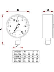  Far, 0-6 , 1/4", D63, .. (.),   FA 2500 R06