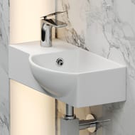 Раковина подвесная Ceramicanova Element 400х220х120 прямоугольная, перелив, белый CN6039R