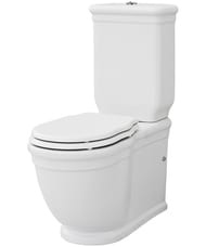 Унитаз-компакт ArtCeram Hermitage 380х720х940 белый, кнопка хром HEV0060100+HEC0090100+ACA00671