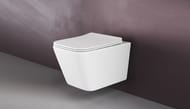 Унитаз подвесной Ceramicanova Metric 510х345х340 безободковый, сиденье микролифт, крепеж CN3007