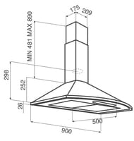 ������� JETAIR Jenny Lite TC-S 90 INX-10 (900�500) 990 �3/�, 186 ��, ����. ����� PRF0168218
