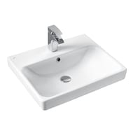 Раковина AQUATON Адриана 55 1WH501620 550x450x170 накладная, перелив, отв. под смеситель, белый