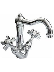 Смеситель Nicolazzi Dames Anglaises для раковины двухзахватный, поворотный излив, хром 1432CR18 — миниатюра 1