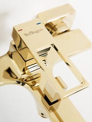 Смеситель для ванны/душа BelBagno LUCE LUC-VAS-ORO настенный, однозахватный, золото — изображение 5