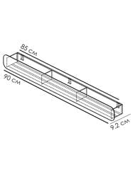 ����� FLOW Radius Mono 900�92�90 ���������, 3 ������, ������ Fl-ra-m90-�