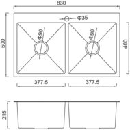 ����� ��� ����� GAPPO � ���������� 830�500�215 ������, GS8350-6