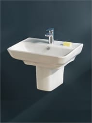 Раковина подвесная Jacob Delafon STRUKTURA EGC112-00 (650х480) с отверстием под смеситель, белая