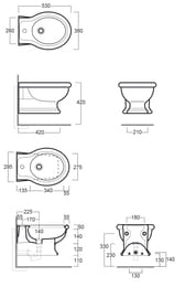 ������ ��������� Simas LANTE (530�385�310) ������������, ����� LA18bi rimless