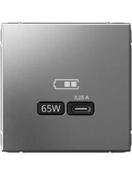 ������� Systeme Electric ARTGALLERY USB A + ���-C 45��, ����������.�����. QC, PD, �����, GAL000929