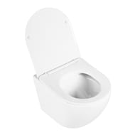 Унитаз подвесной BelBagno UNO (360x482x360) безободковый, сиденье с микролифтом, белый BB3105CHR/SC