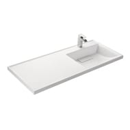 Раковина Aquaton Лондри 120 1A72243KLH010 1200x500x150  д/стир.маш., литой мрамор, чаша справа, белая