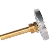 Термометр Rommer, 0-120*, 1/2", D63мм, гильза 75мм, заднее подкл. (аксиальное) RIM-0001-637515