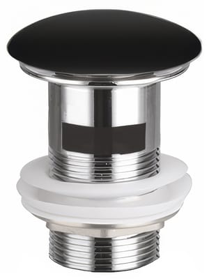 Донный клапан для раковины Ceramicanova Click-Clack, с переливом, черный матовый CN2000MBx