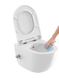 Унитаз-биде подвесной RAVAK UNI CHROME RimOFF (355х510х350) безободковый, белый X01912