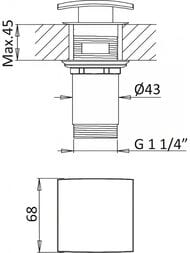 ��������� ��� �������� CEZARES PORTA-LC-SR 239 ��, �������������, � ������ ��������, Sunrise
