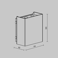 ��������� ���������� Maytoni Shell (���) O505WL-L6B3K, 3000K 6�� IP 65, ������