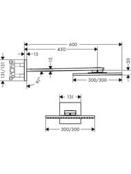 ������� ��� Axor ShowerSolutions 35318340 (300�300) ���������, ���������, ����.������ ����