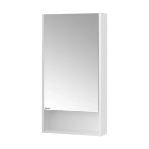 Зеркальный шкаф AQUATON Сканди Doors 45 1A252002SD010  450x130x850 с полками и нишей, белый