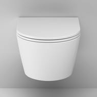 Подвесной унитаз AM.PM Func FlashClean 540х375х340 безободковый, с сиденьем C8F1701SC