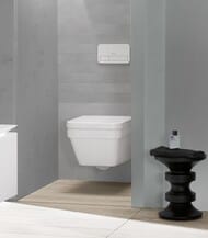 Унитаз подвесной Villeroy & Boch Architectura 5685 HR 01 (370х530х320) без ободка, сиденье микролифт