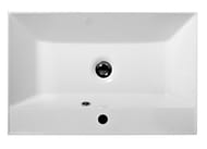 Умывальник мебельный BelBagno (700х450х140) искусственный мрамор, белый BB700/450-LV-MR-AST
