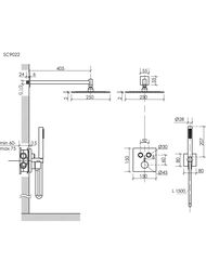 ������� �������� � ����������� SANCOS Linn, � �����. ������, ����. ������, PVD ��������,  SC9022BN
