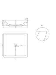 �������� ��������� SALINI Callista 04 (380�380�85) ���.������ S-Sense, ���������, ������ 1101108GF