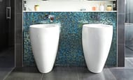 Раковина Laufen ILBAGNOALESSI ONE 8.1197.1.400.109.1 (520х530х850) без отверстия под смеситель, белая, LCC
