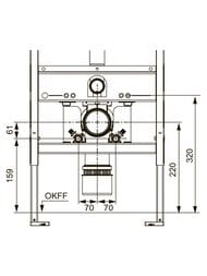 TECEone ��������� �������� ��� ��������� � ��������� ������ TECEprofil 9880046