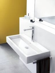 Смеситель Hansgrohe Metris 31082000 для умывальника с высоким фиксированным изливом,донный клапан — изображение 3