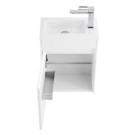 Тумба под раковину BelBagno PIETRA MINI (400х220х550) левая, Bianco Lucido MINI-400-1A-SO-BL-L
