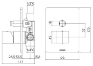 ��������� ������������ Bossini Cube ��� ����, ������� ����� �� 2 �����������, ���� Z00063.030