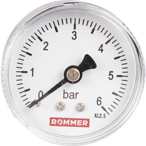 Манометр ROMMER, 0-6 бар, 1/4