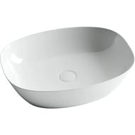 Раковина накладная Ceramicanova Element 500х380х140 без перелива, без отв. под смес., белый CN5005