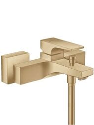 Смеситель Hansgrohe Metropol 32540140  для ванны однорычажный, настенный, шлифов бронза — миниатюра 1