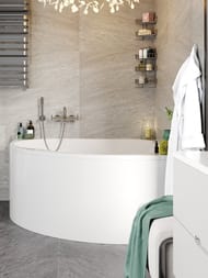 Ванна акриловая VAGNERPLAST PLEJADA 150 (1500х1500х520) угловая, белая VPBA150PLE3X-04
