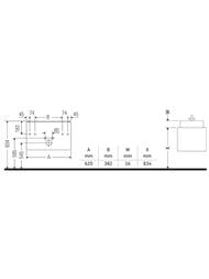 ����� ��� �������� Duravit Brioso (620�479�553) ���������, 2 �����, ����� ������ BR410101022