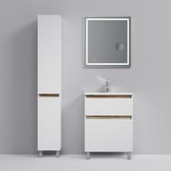 Тумба под раковину AM.PM X-Joy (650х850х450) напольная, 2 ящика, белый глянец M85AFSX0652WG