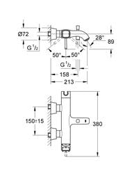 ��������� Grohe Grandera 23317000 ��� �����/����, ���������, ����
