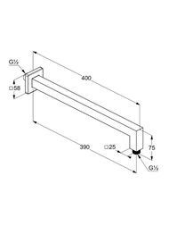 ��������� KLUDI A-QA ��� �������� ���� 400��, ���������, ���������� 58��, ���� 6654405-00