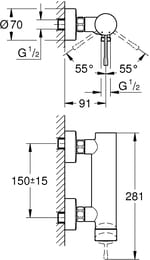 ��������� Grohe Essence+ 33636GL1 ��� ���� ������������, ���������, �������� �������