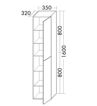 ����� ��������� Burgbad Fiumo 350�1600�320 ������, �����/������ HSLW035RF3956FOT52G0223