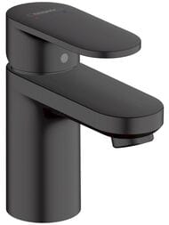 Смеситель для умывальника Hansgrohe Vernis Blend 71550670 однорычажный, фикс. излив д/к, черный мат — миниатюра 1