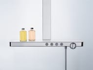 Душевая система Hansgrohe Rainmaker Select E Showerpipe 460 с термостатом, хром/белый 27106400