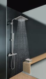 Уценка! Верхний душ Grohe Rainshower F-Series 10" 27271000 квадрат, 254х254мм, 1 режим струи, хром