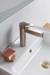 Раковина накладная BelBagno (520x420x150) прямоугольная, с отверстием под смеситель, белая BB1367