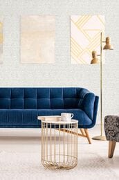 Обои виниловые на флизелине Marburg City Glam 32307 (1,06х10,05) геометрия, белые (рул.)